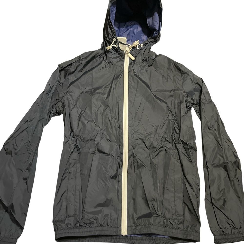 Invicta Black Windbreaker with Cream Accents